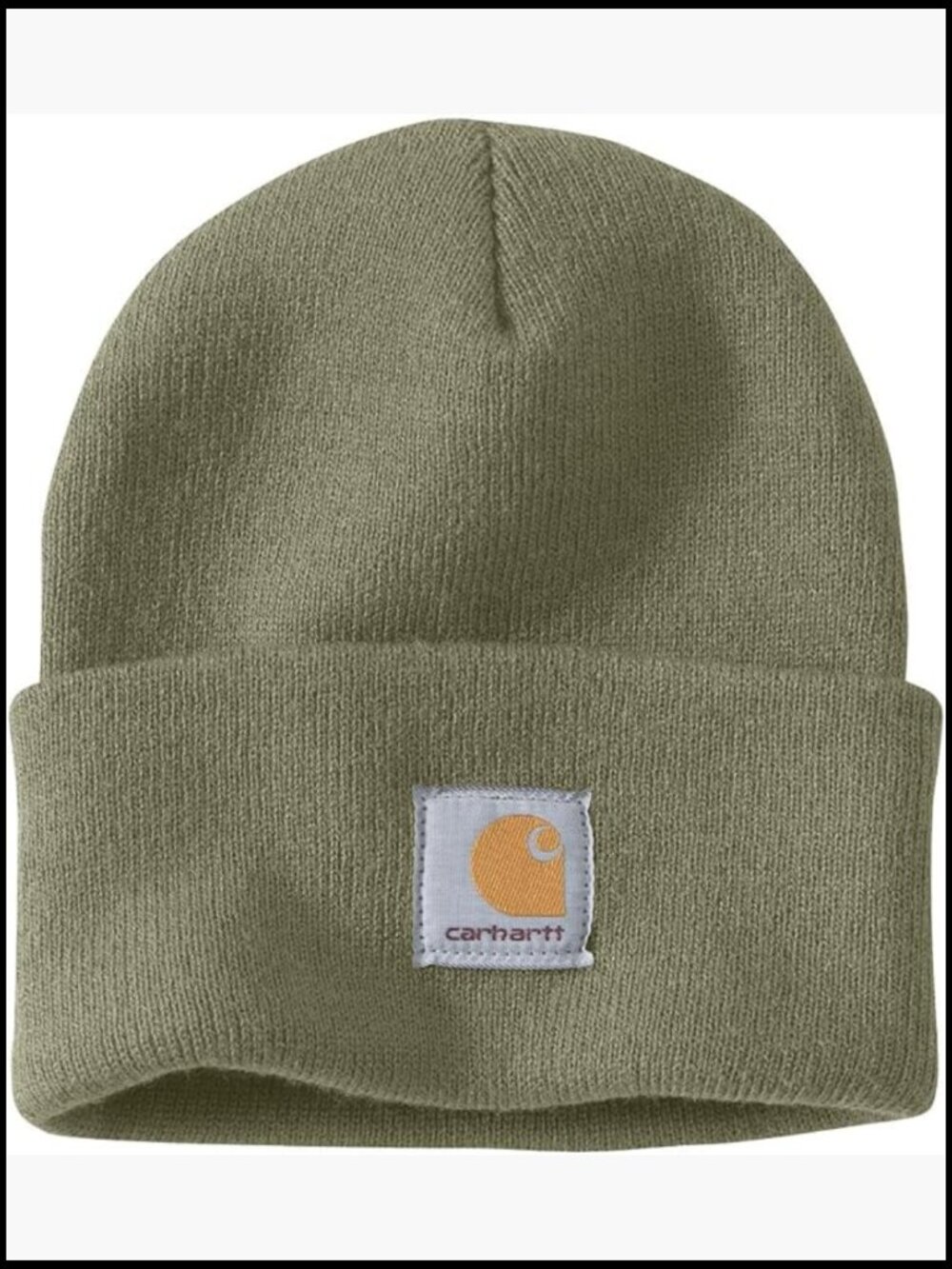 Acrylic Rib Knit Beanie Hat with Fold-Up Cuff – Winter Essentials